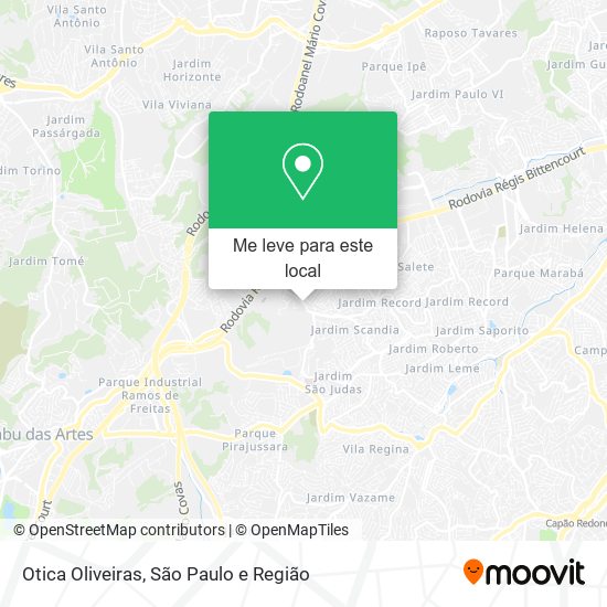Otica Oliveiras mapa