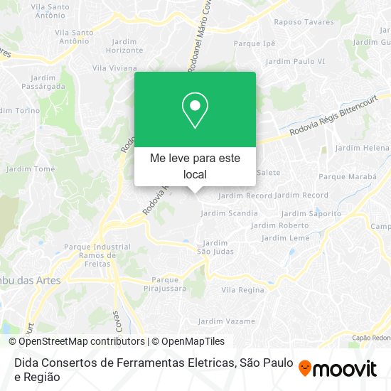 Dida Consertos de Ferramentas Eletricas mapa