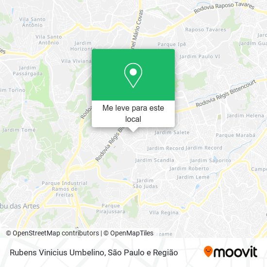 Rubens Vinicius Umbelino mapa