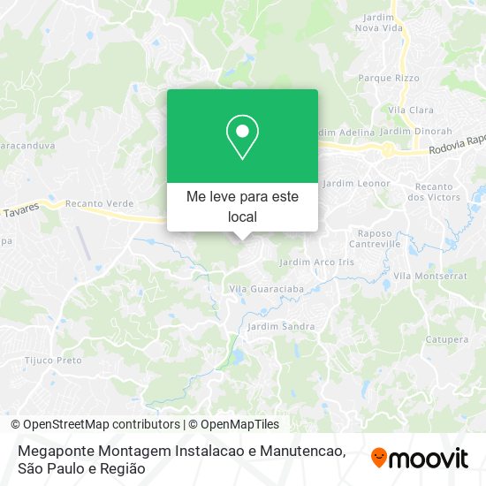 Megaponte Montagem Instalacao e Manutencao mapa