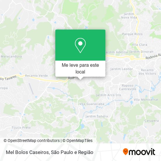 Mel Bolos Caseiros mapa