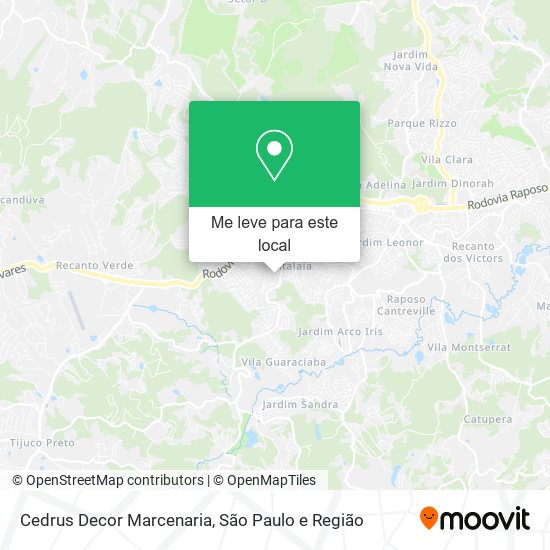 Cedrus Decor Marcenaria mapa
