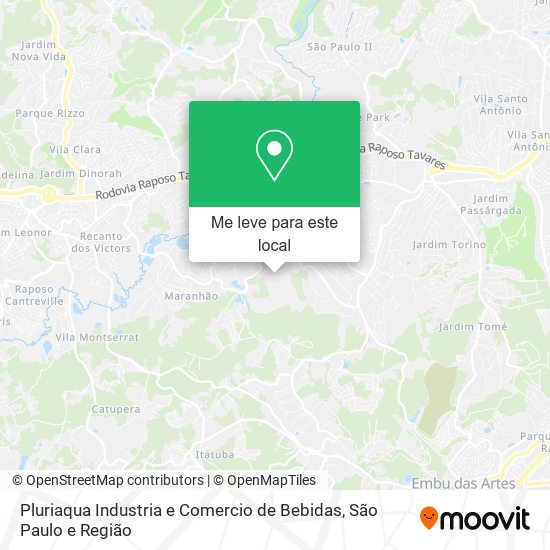 Pluriaqua Industria e Comercio de Bebidas mapa