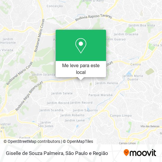 Giselle de Souza Palmeira mapa