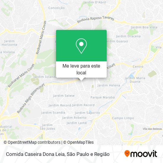 Comida Caseira Dona Leia mapa