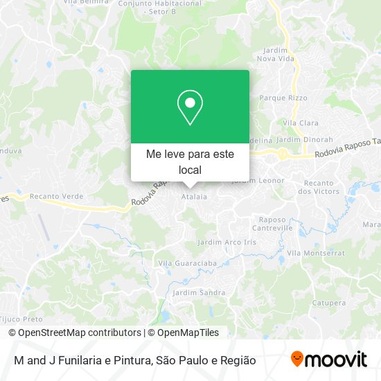 M and J Funilaria e Pintura mapa