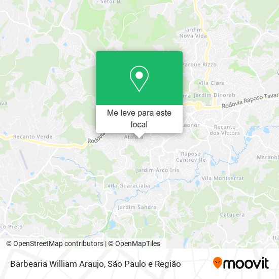 Barbearia William Araujo mapa
