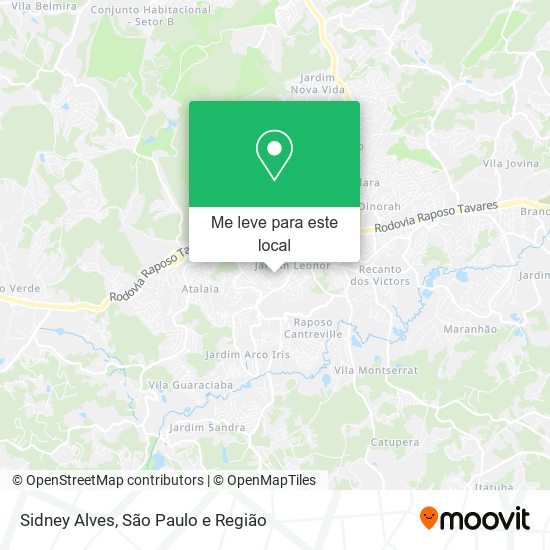 Sidney Alves mapa
