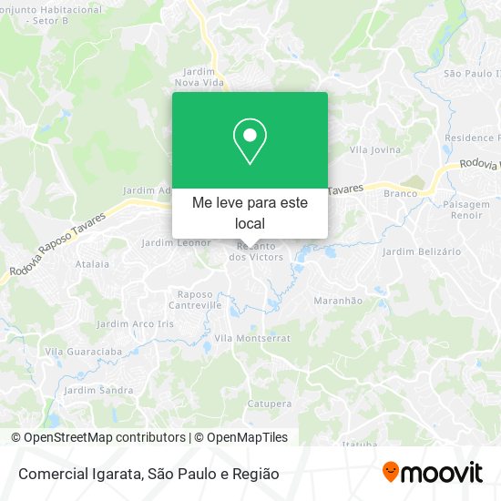 Comercial Igarata mapa