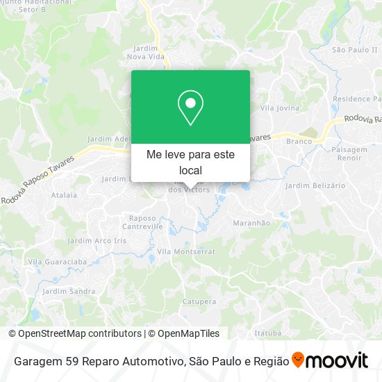 Garagem 59 Reparo Automotivo mapa