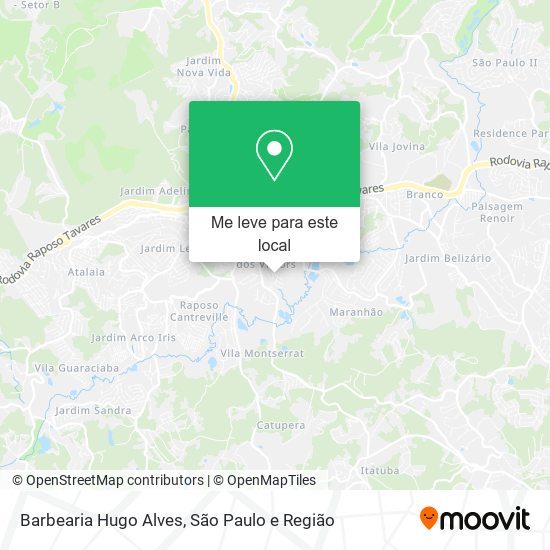 Barbearia Hugo Alves mapa