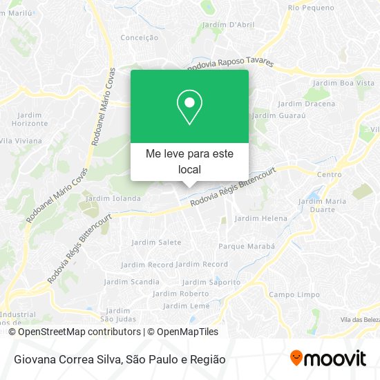 Giovana Correa Silva mapa