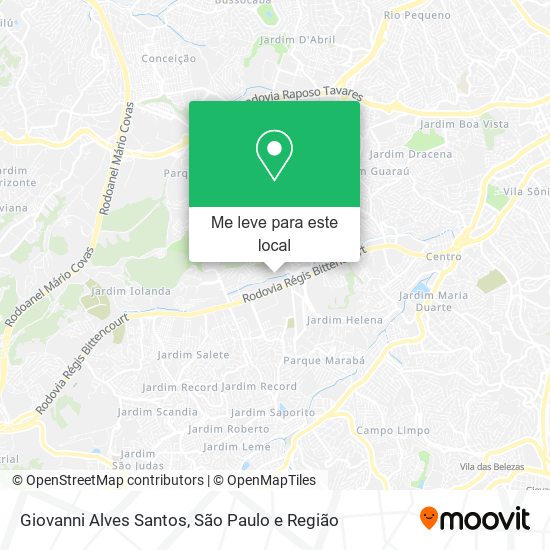 Giovanni Alves Santos mapa