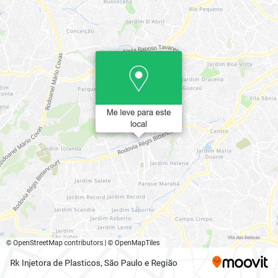 Rk Injetora de Plasticos mapa