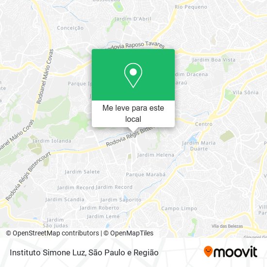 Instituto Simone Luz mapa
