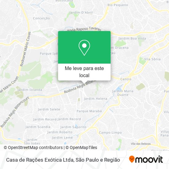 Casa de Rações Exótica Ltda mapa