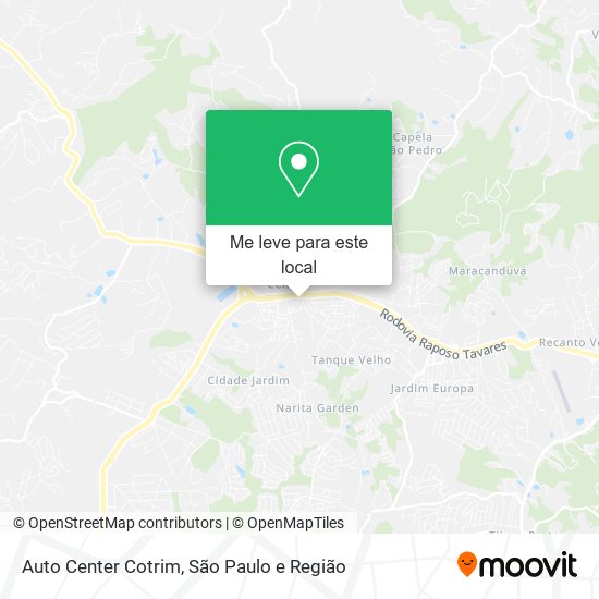 Auto Center Cotrim mapa