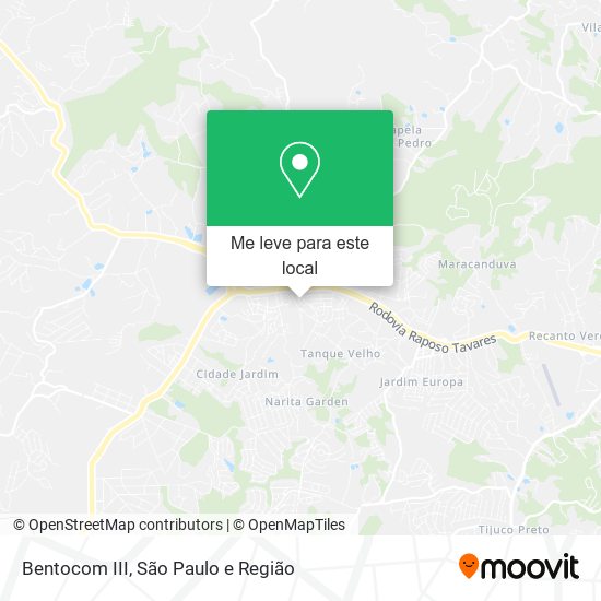 Bentocom III mapa