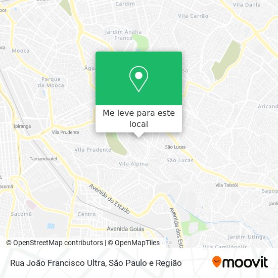 Rua João Francisco Ultra mapa
