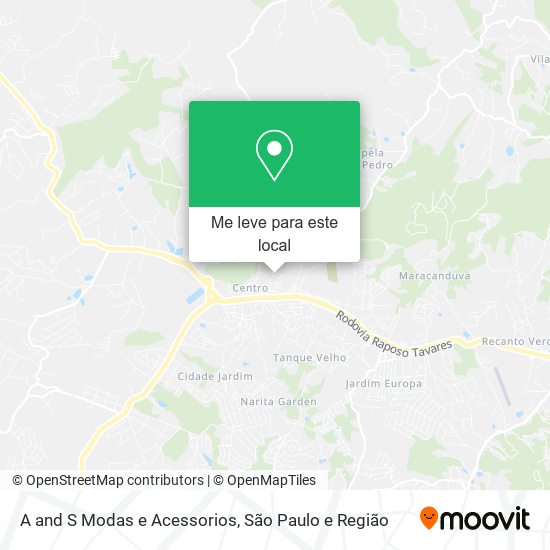 A and S Modas e Acessorios mapa