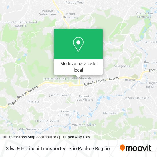 Silva & Horiuchi Transportes mapa