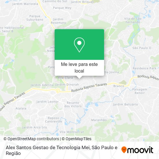 Alex Santos Gestao de Tecnologia Mei mapa