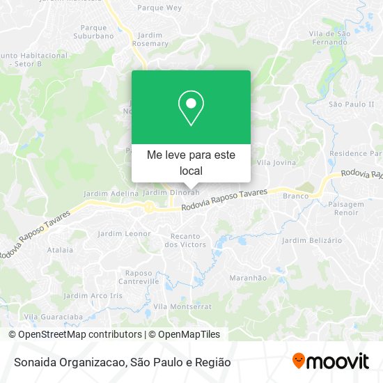 Sonaida Organizacao mapa