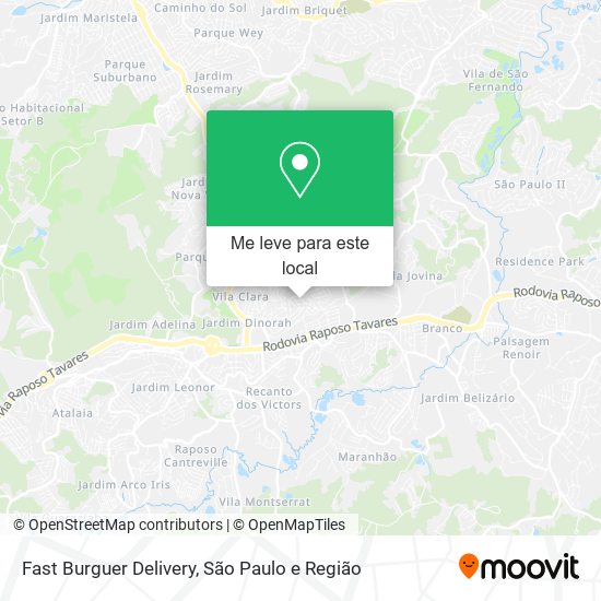 Fast Burguer Delivery mapa