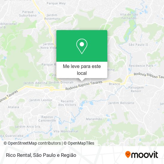 Rico Rental mapa