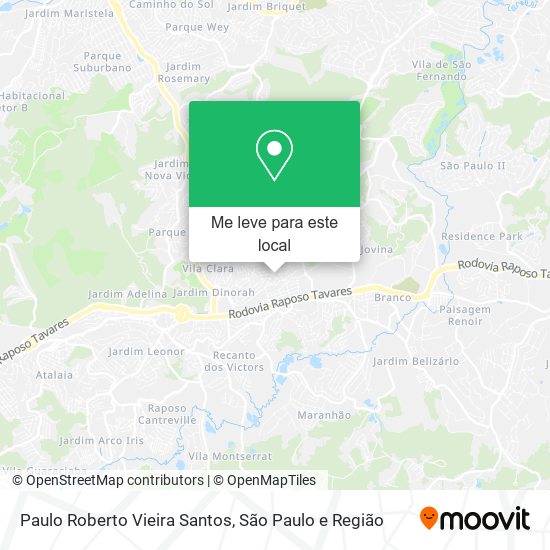 Paulo Roberto Vieira Santos mapa