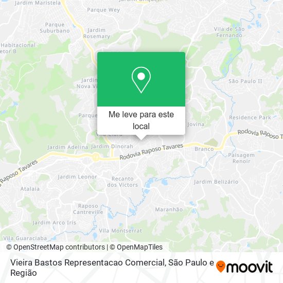 Vieira Bastos Representacao Comercial mapa