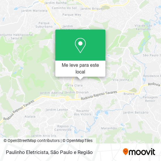 Paulinho Eletricista mapa