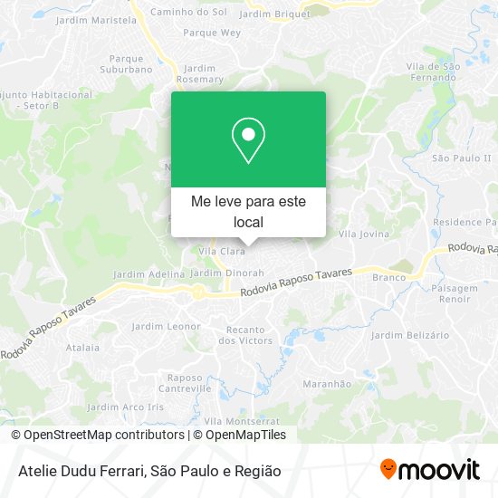 Atelie Dudu Ferrari mapa