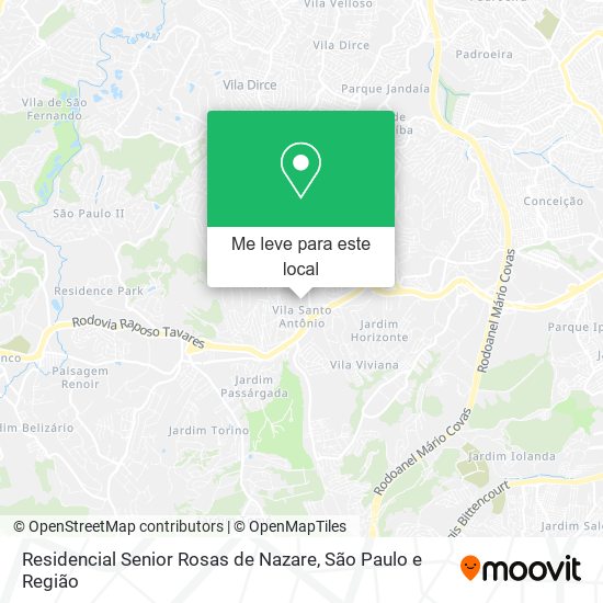 Residencial Senior Rosas de Nazare mapa