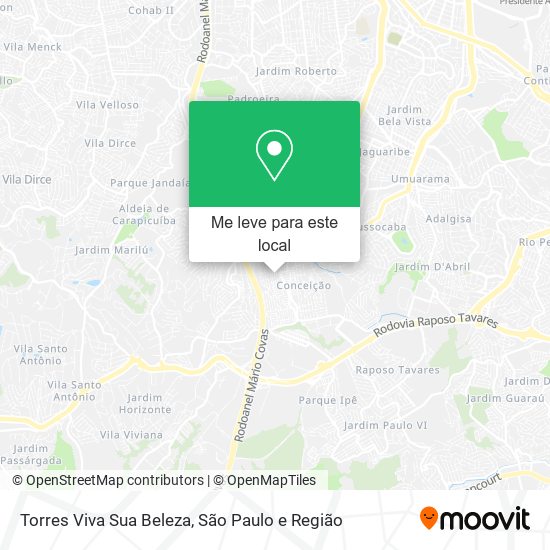 Torres Viva Sua Beleza mapa