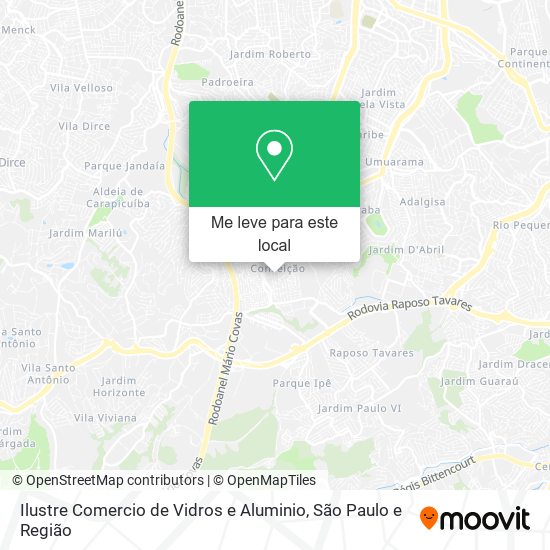 Ilustre Comercio de Vidros e Aluminio mapa