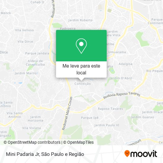 Mini Padaria Jr mapa