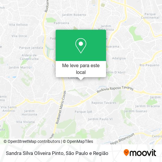 Sandra Silva Oliveira Pinto mapa