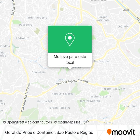 Geral do Pneu e Container mapa