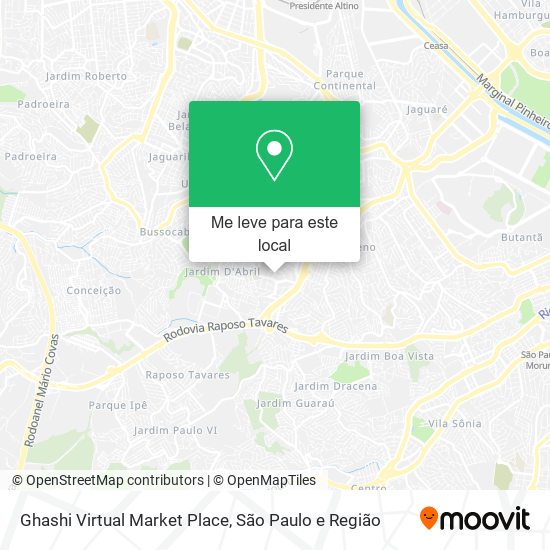 Ghashi Virtual Market Place mapa