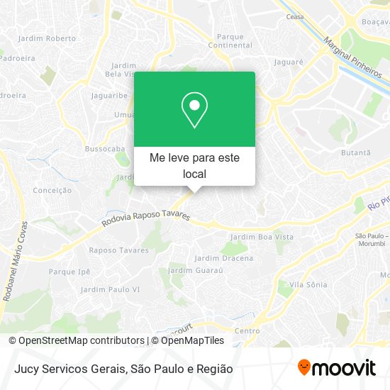 Jucy Servicos Gerais mapa