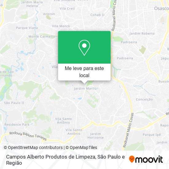 Campos Alberto Produtos de Limpeza mapa