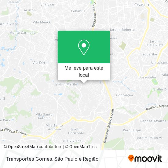 Transportes Gomes mapa