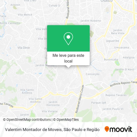 Valentim Montador de Moveis mapa