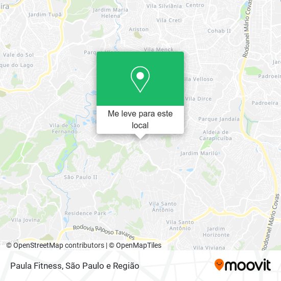 Paula Fitness mapa