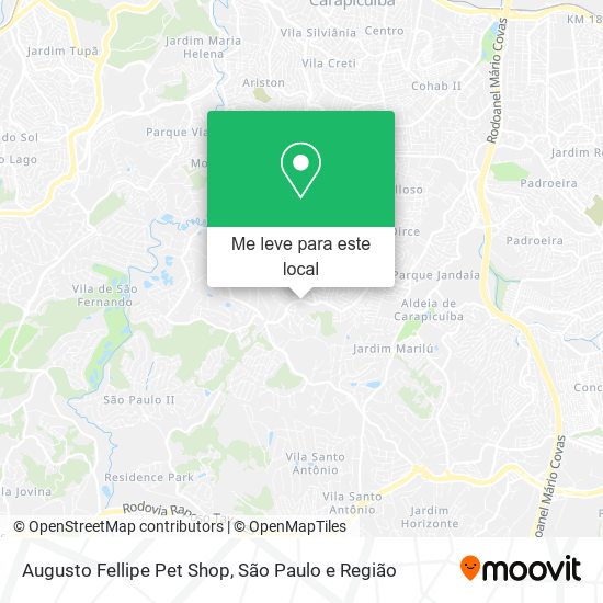 Augusto Fellipe Pet Shop mapa