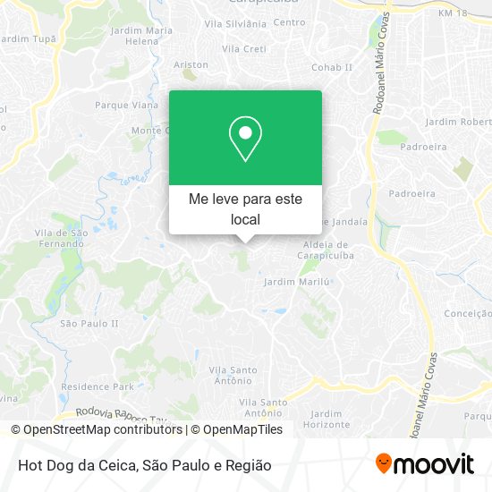 Hot Dog da Ceica mapa