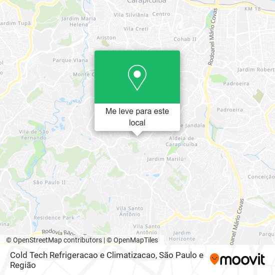 Cold Tech Refrigeracao e Climatizacao mapa