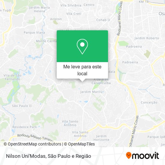 Nilson Uni'Modas mapa