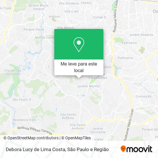 Debora Lucy de Lima Costa mapa